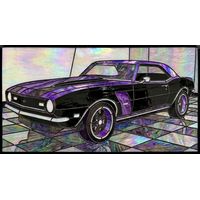 Classic Purple Muscle Car