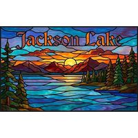 Jackson Lake Sunset Landscape