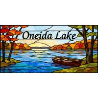 Oneida Lake Boat at Sunset