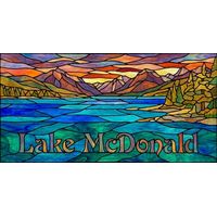 Lake McDonald Sunset Mountain Vista