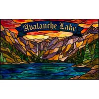 Avalanche Lake Mountain Landscape