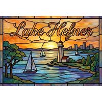 Lake Hefner Lighthouse Sunset