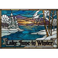 Lake June in Winter Scenic Landscape