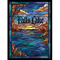 Falls Lake Sunset Landscape