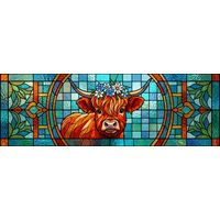 Highland Cow with Floral Crown