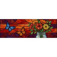 Butterflies and Autumn Daisies