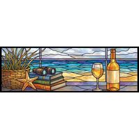 Coastal Relaxation with Wine and Sea