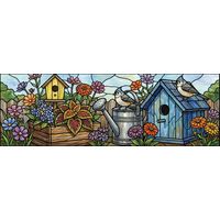 Songbirds in a Sunny Garden