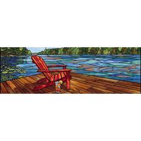 Lakeside Adirondack Chair at Sunset