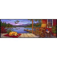 Lakeside Porch at Sunset