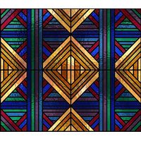 Geometric Diamond and Stripe Pattern