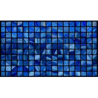 Cerulean Mosaic Grid