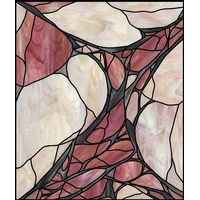 Abstract Organic Forms in Rose and Cream