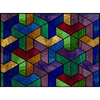 Geometric Diamond Tiled Pattern