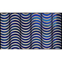 Cobalt and Pearl Wave Pattern
