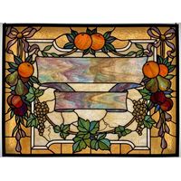 Abundant Fruit and Ribbon Cartouche or Sign