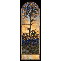 Blossoming Tree in Golden Dusk
