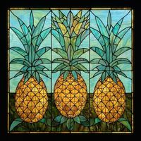 Trio of Tropical Pineapples