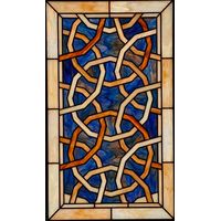 Interwoven Geometric Links in Cobalt and Amber