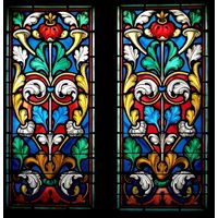 Symmetrical Acanthus Floral Motif