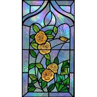 Golden Roses in Arched Setting