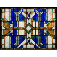 Geometric Diamond and Column Pattern