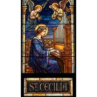 Saint Cecilia Playing the Organ