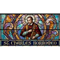 Saint Charles Borromeo with Crucifix and Scripture