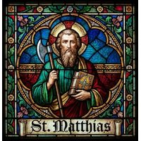 Saint Matthias with Axe and Scripture
