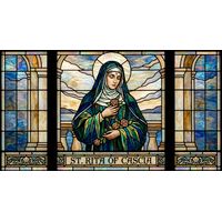 Saint Rita of Cascia with Roses