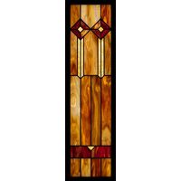 Prairie Geometric in Amber and Crimson