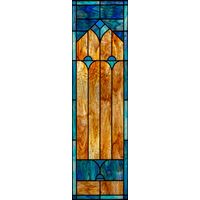 Gothic Arches in Amber and Cobalt