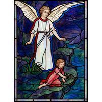 Guardian Angel Watching Over Child