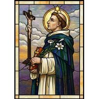 Saint Anthony of Padua with Lily and Crucifix