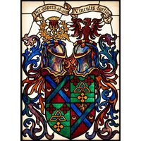 Heraldic Crest with Latin Motto