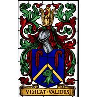 Heraldic Crest with Rooster and Motto