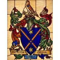 Heraldic Achievement with Falcon Crest