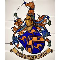 Camel Family Crest with Perseverando Motto