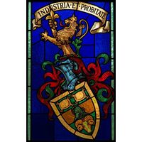 Industria et Probitate Heraldic Crest