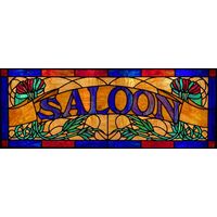 Saloon Ribbon and Floral Motif