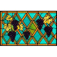 Vineyard Harvest with Golden Leaves