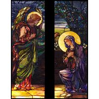 Mary Receives the Annunciation from Gabriel