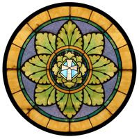 Stained Glass Cross of Christ