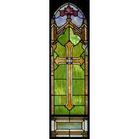 Sacred Cross in Stained Glass