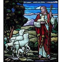 Jesus with His Sheep