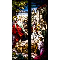 Christ Heals the Sick - A Testament to Compassion and Faith