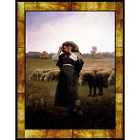 Shepherdess and Her Flock