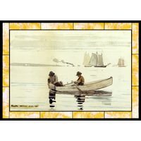 Boys Fishing Gloucester Harbor