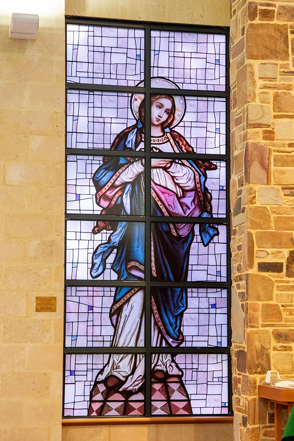 window of mother mary