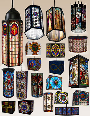 custom stained glass lamps